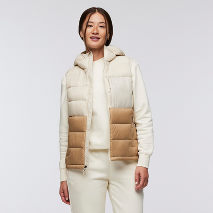 Fuego Max Down Vest - Women's - Cream/Khaki - US 4407