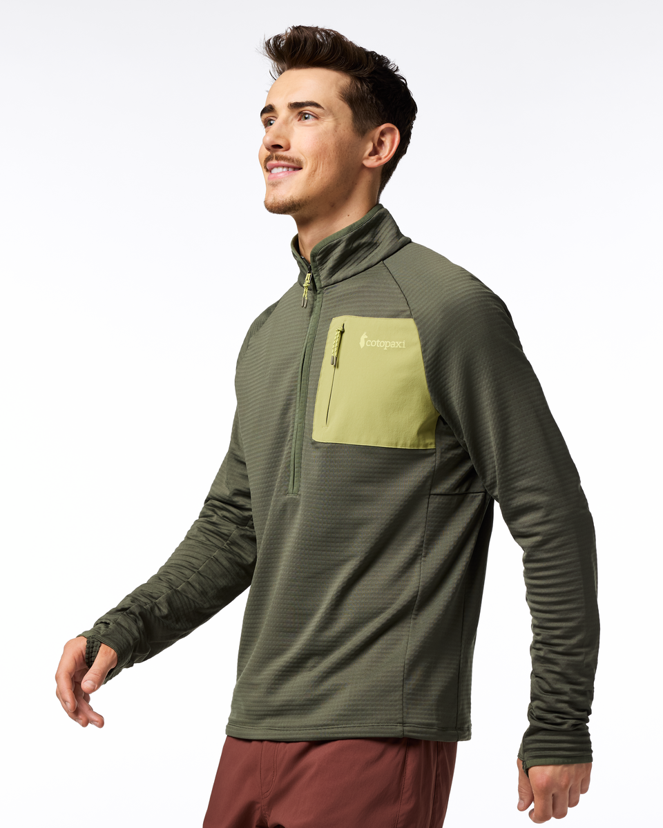 Otero Fleece Half-Zip Pullover - Men's - Fatigue - US 5483