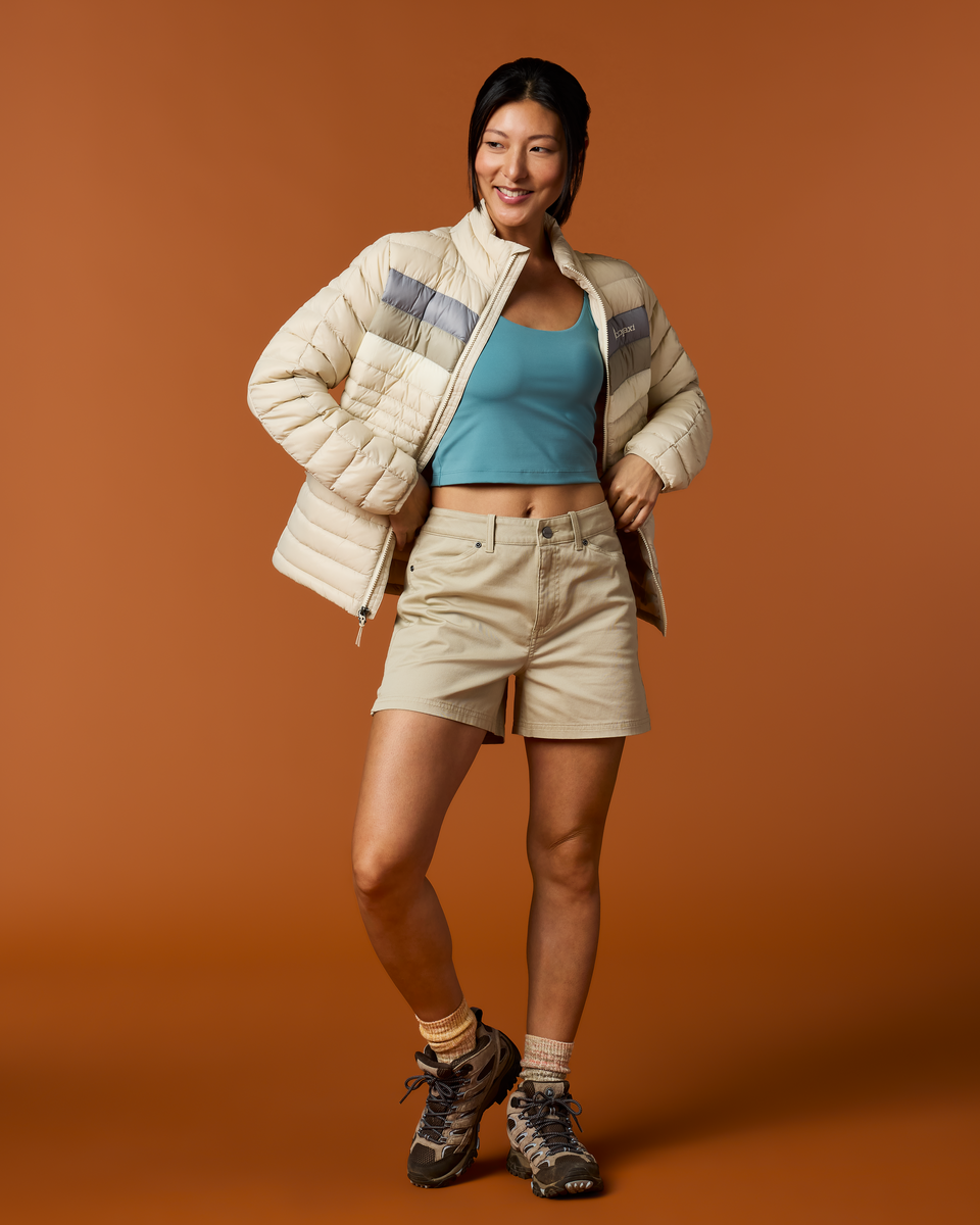 Fuego Down Jacket - Women's - Cream Stripes - US 8391