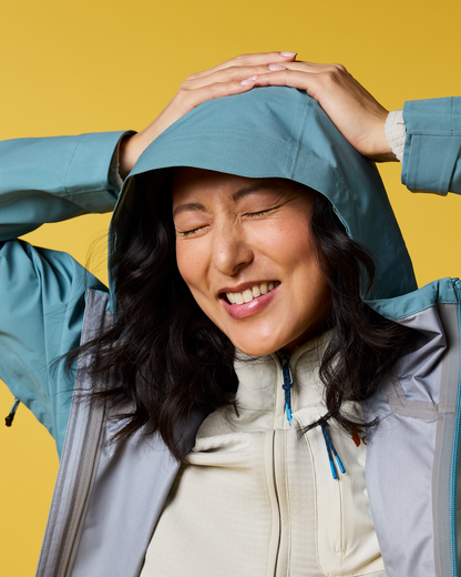 Impermeo 3L Hooded Shell Jacket - Women's - Everglade/Tide Pool - US 9271