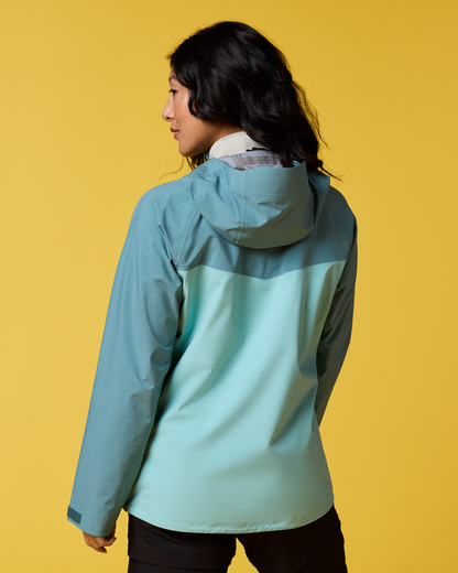 Impermeo 3L Hooded Shell Jacket - Women's - Everglade/Tide Pool - US 9271