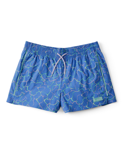Brinco 3" Short - Print - Women's - Splash Azure - US 0306