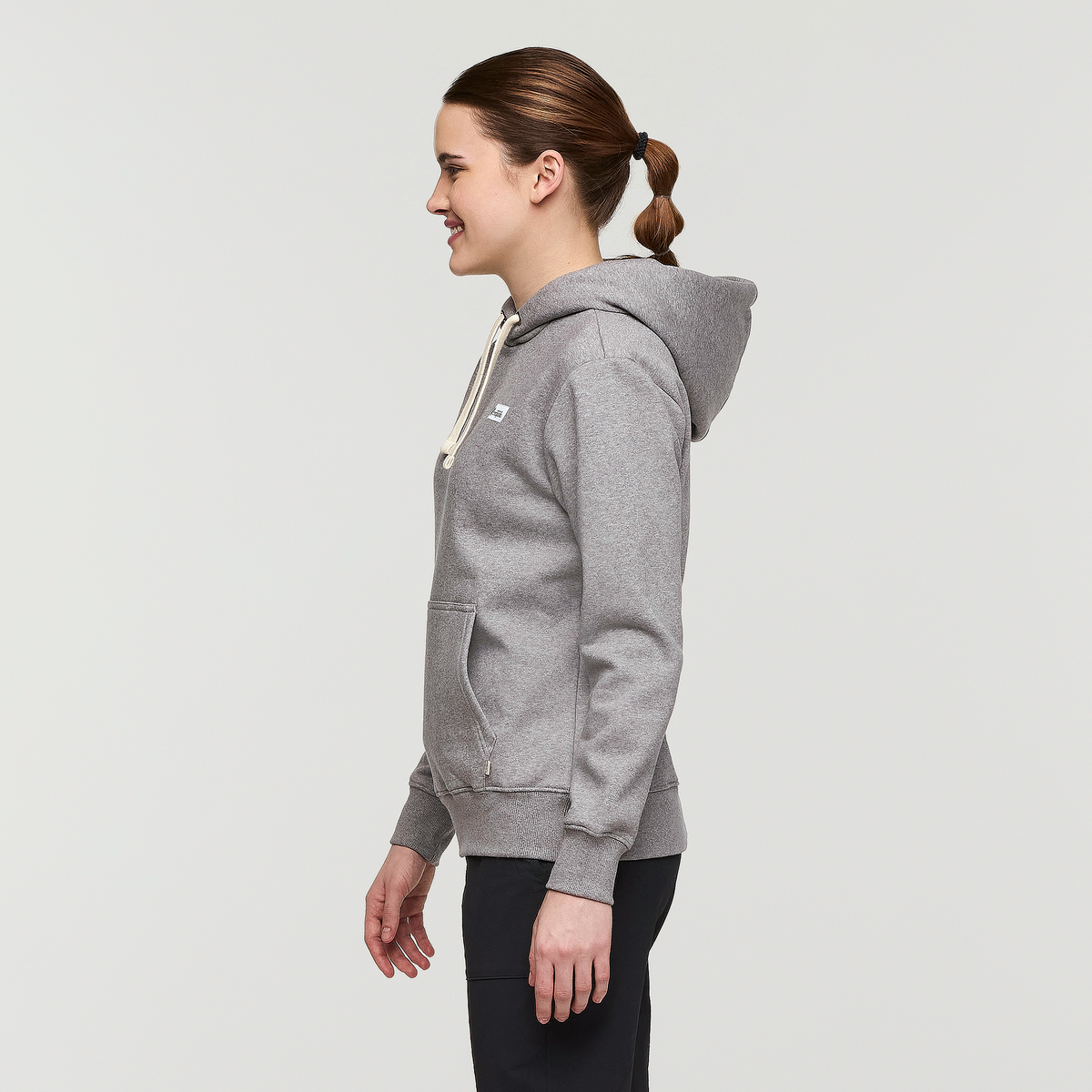 Llama Patch Pullover Hoodie - Women's - Heather Grey - US 1984