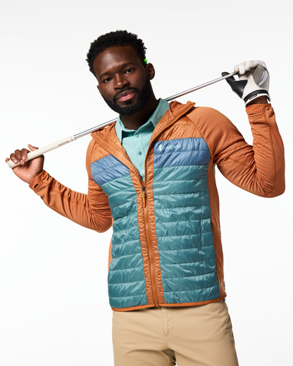 Capa Hybrid Insulated Hooded Jacket - Men's - Whiskey/Everglade - US 3670