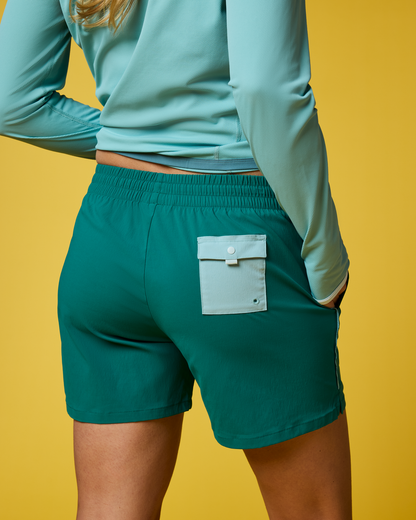 Brinco 5" Short - Solid - Women's - Malachite - US 6029