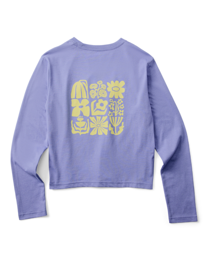 Flower Patch Long-Sleeve T-Shirt - Women's - Aster - US 2798